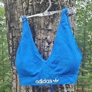 Adidas Pull On Sports Bra In Blue Size L NWT